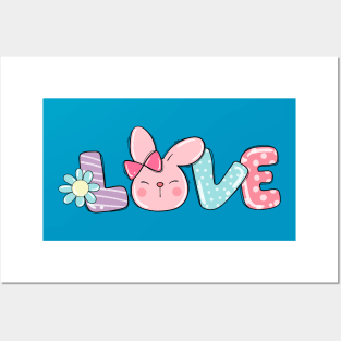 Bunny Love Spring Posters and Art